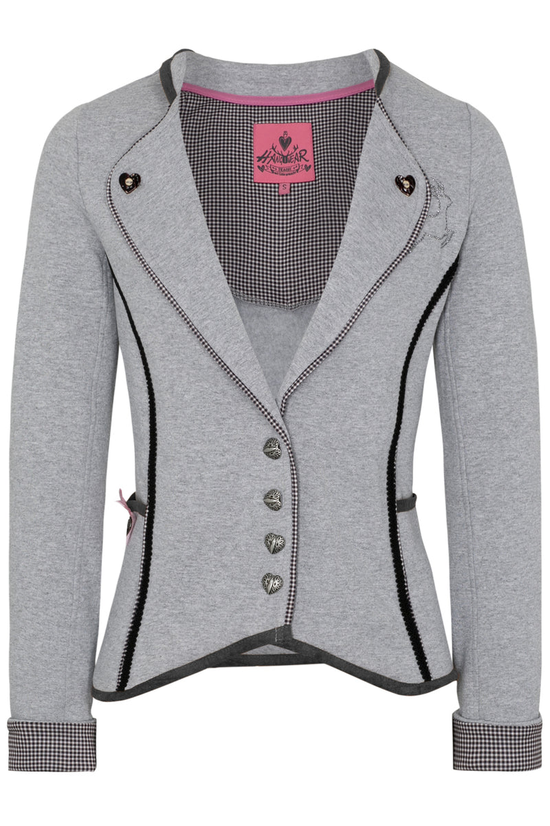 LARA Trachtenblazer Damen Dunkelblau – Hangowear Trachtenjanker Dirndl Alternative Volksfest