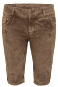 HENDRINA BERMUDA Vegane Lederhose Damen – Hangowear Trachten-Bermuda für Oktoberfest