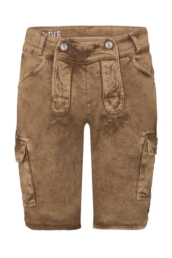 RALKO CARGO Vegane Trachten-Shorts Herren – Hangowear Cargo-Lederhose für Oktoberfest & Wiesn