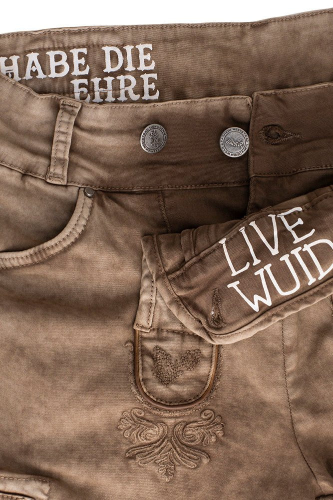 RALKO CARGO Rückenansicht – Hangowear Herren Trachten-Cargo-Shorts für Volksfest