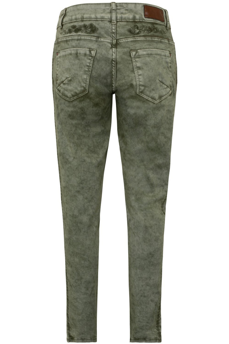HENDRINA CLASSIC Rückenansicht – Hangowear Damen Vegane Lederhose Classic