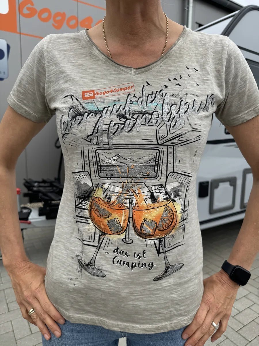 Damen Fan-Shirt Aufdruck in Nahaufnahme